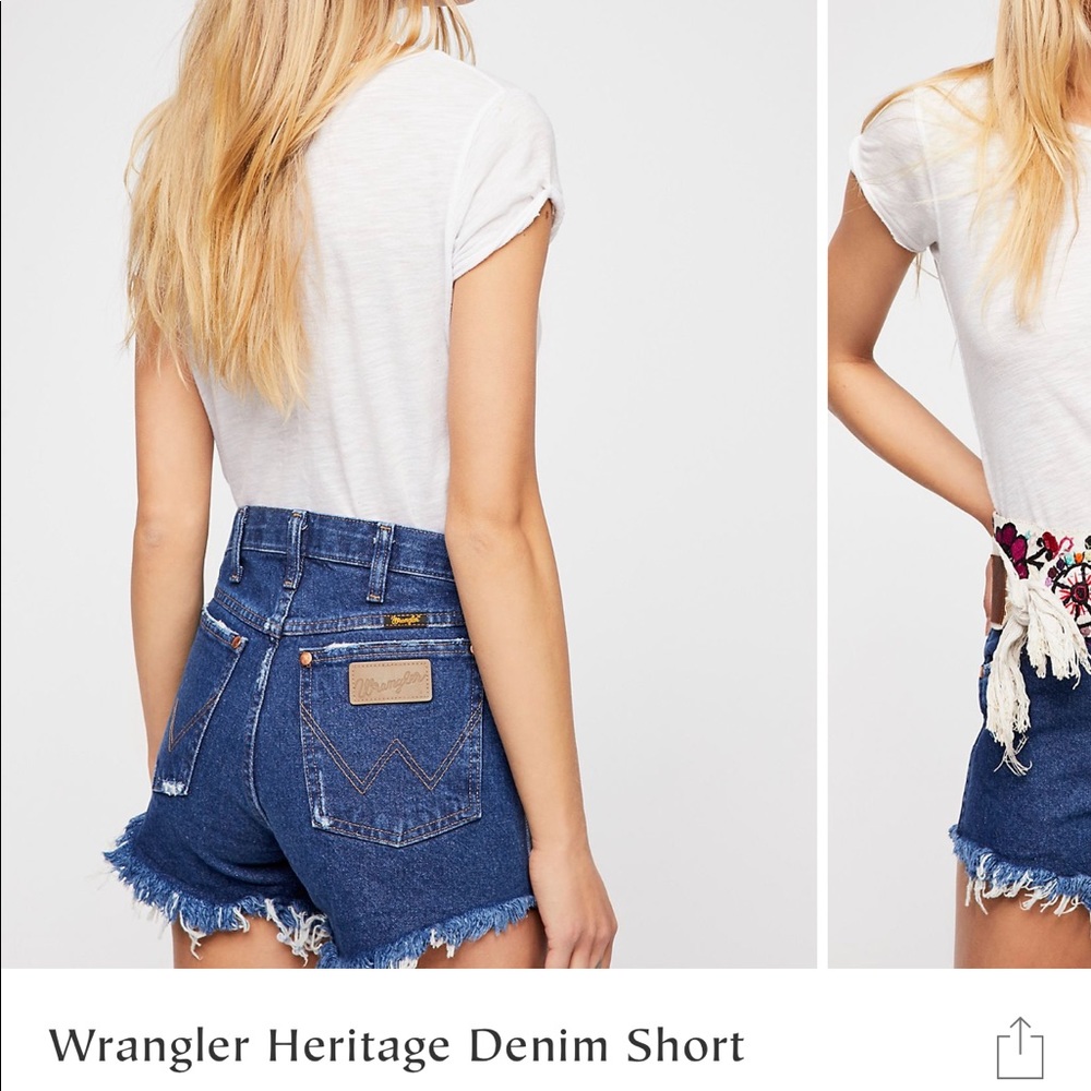 Free people wrangler shorts